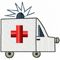 Ambulance Embroidery Design 4 Ambulance Embroidery Design 4